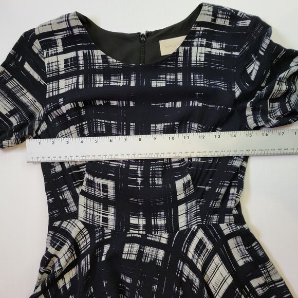 Corey Lynn Calter Painted Plaid Dress Handkerchief Hem - Anthropologie sz 2 - Picture 9 of 14